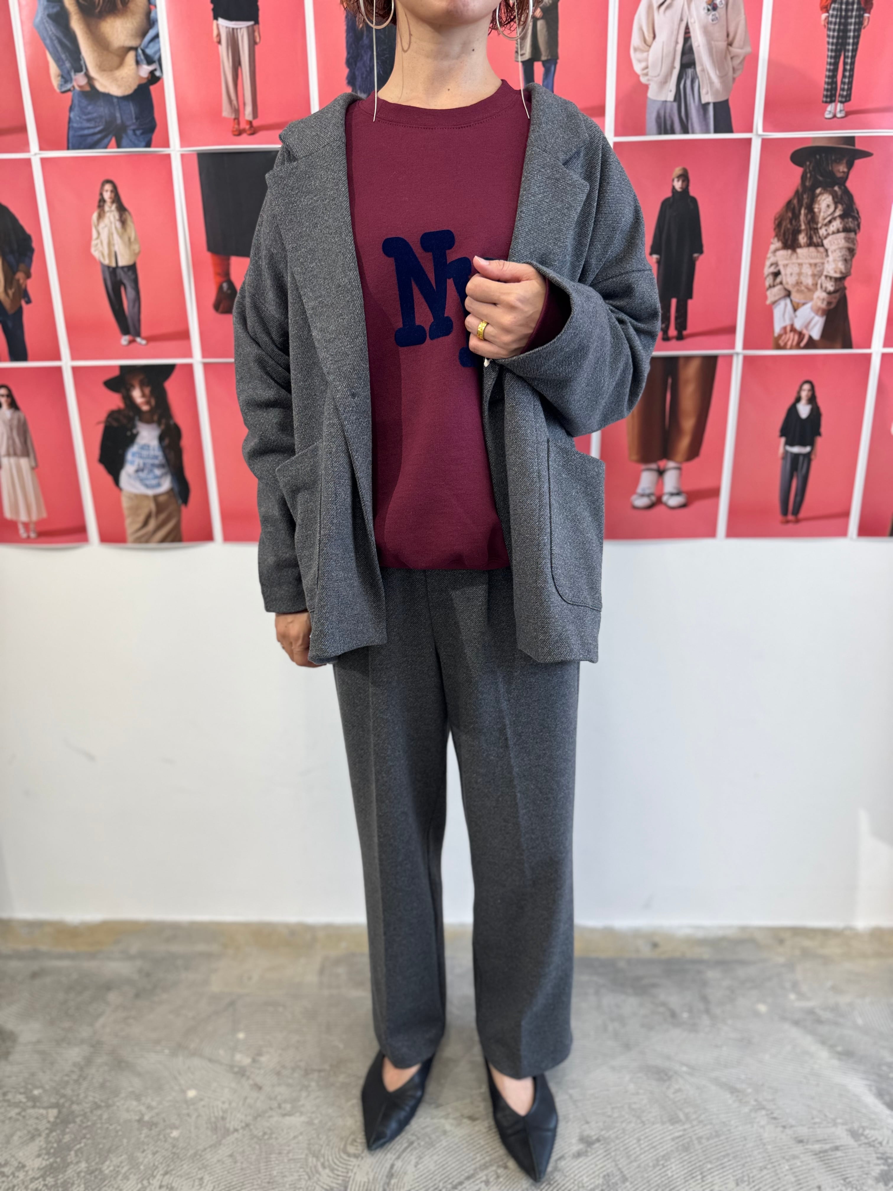 【LEMELANGE】ウールコットンロングテーラードジャケット 8551801