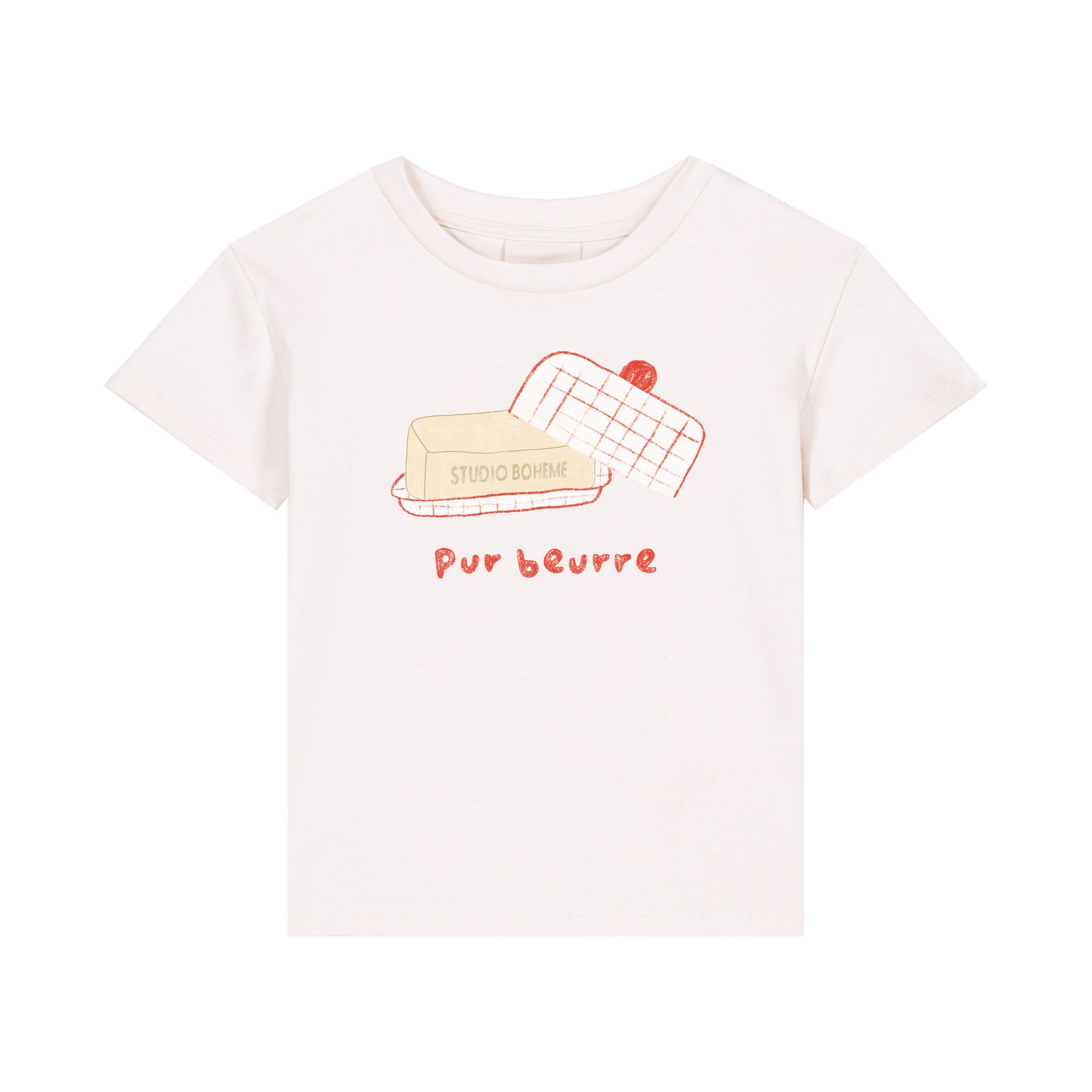 ●送料無料/STUDIO BOHEME/TSHIRT ESSENTIAL - OFF WHITE / PUR BEURRE