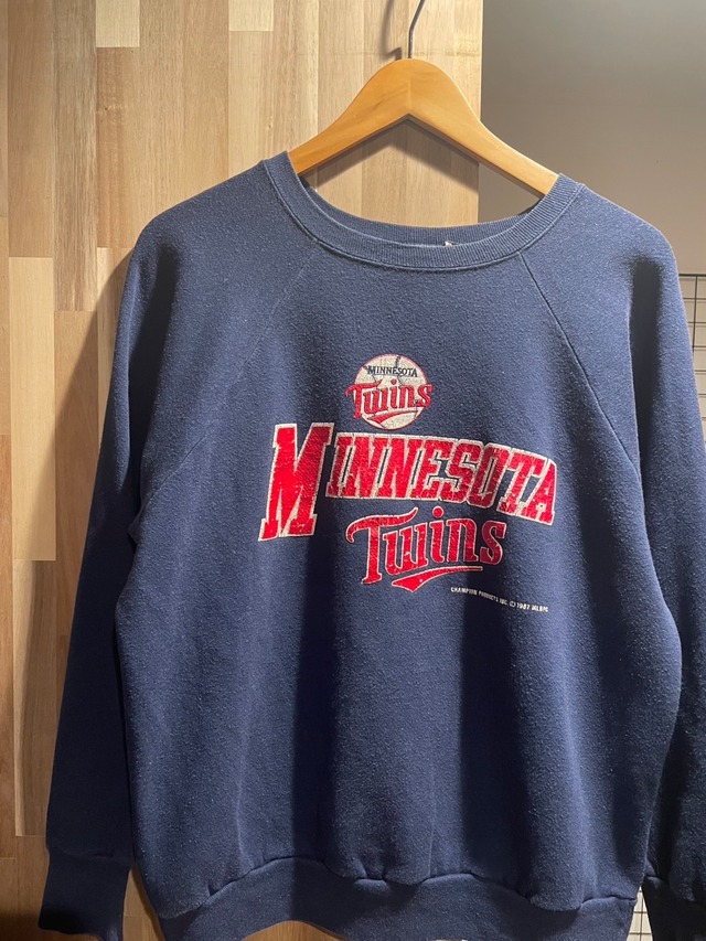 80s Champion チャンピオン MLB ミネソタツインズ プリント ラグラン 