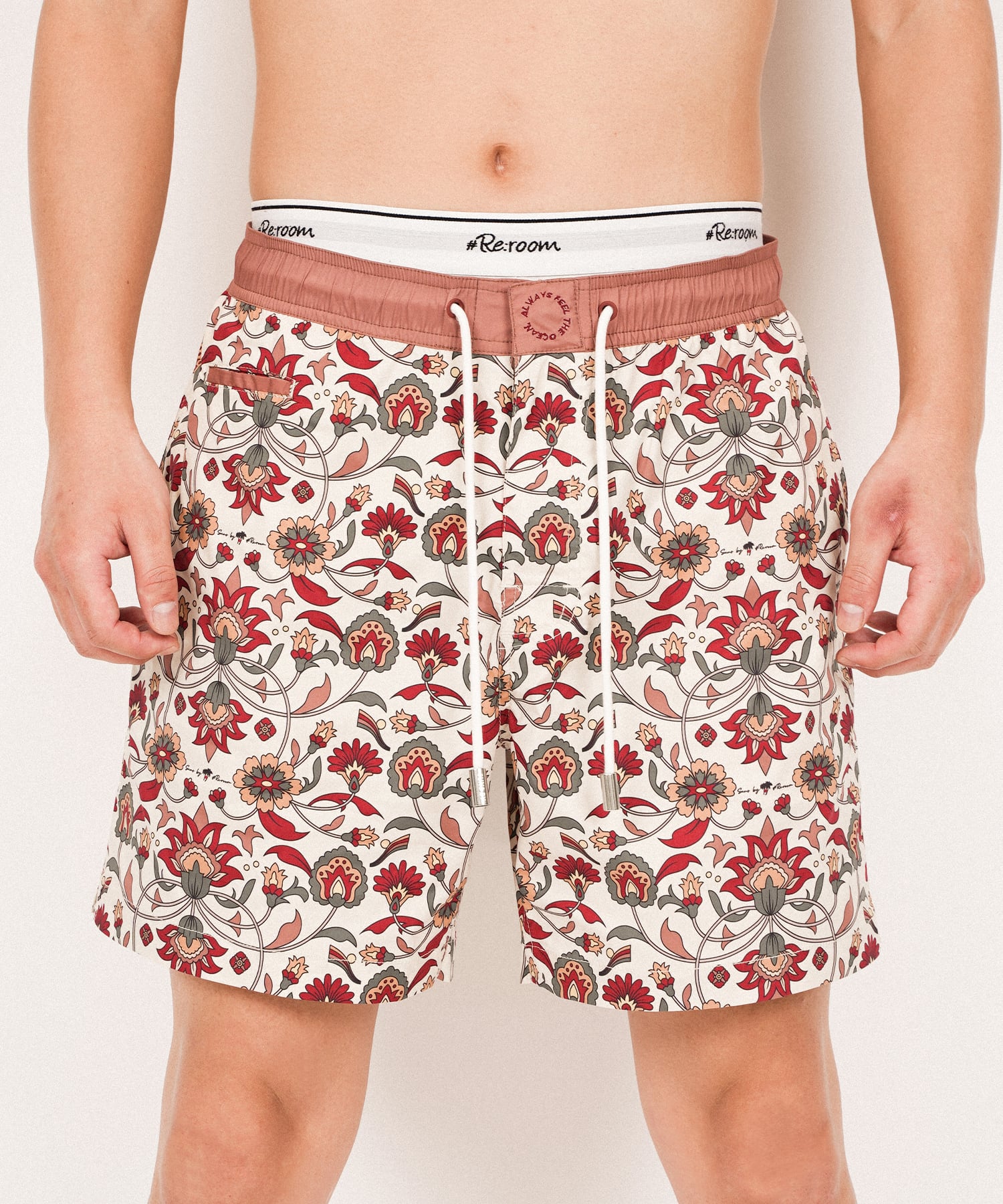 SUNS】RETRO BAROQUE PATTERN BOARD SHORTS［RSW091］ | #Re:room