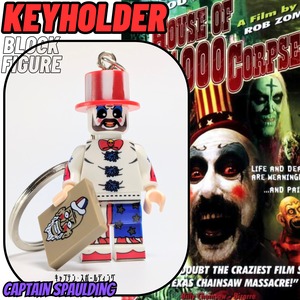 ♧☆ブロックフィギュアキーホルダー☆【 House of 1000 Corpses / マーダー・ライド・ショー 】 キャプテン・スポールディング / ロブ・ゾンビ 〚アメリカン雑貨 アメトイ〛