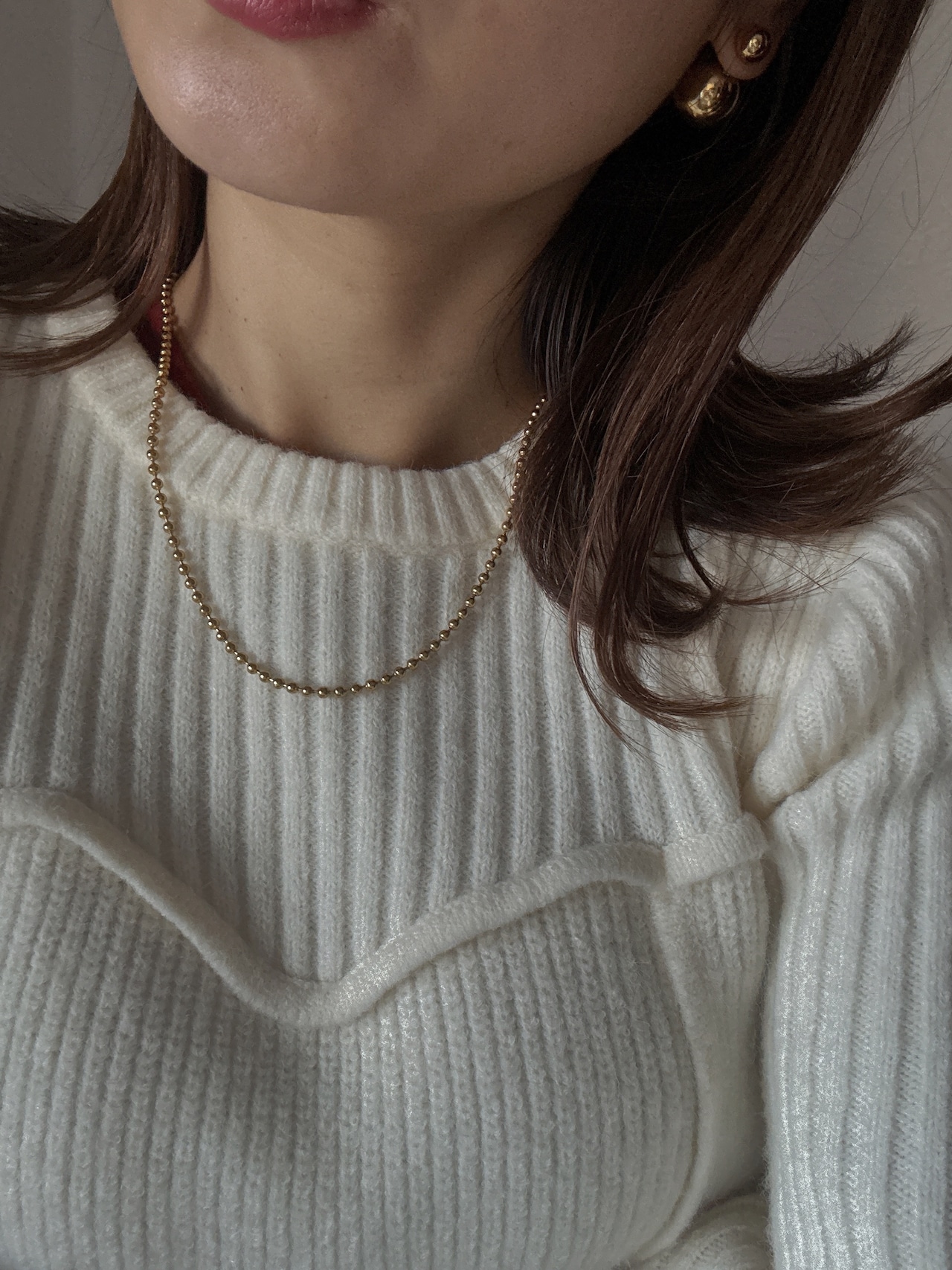 エターナルボールチェーンネックレス