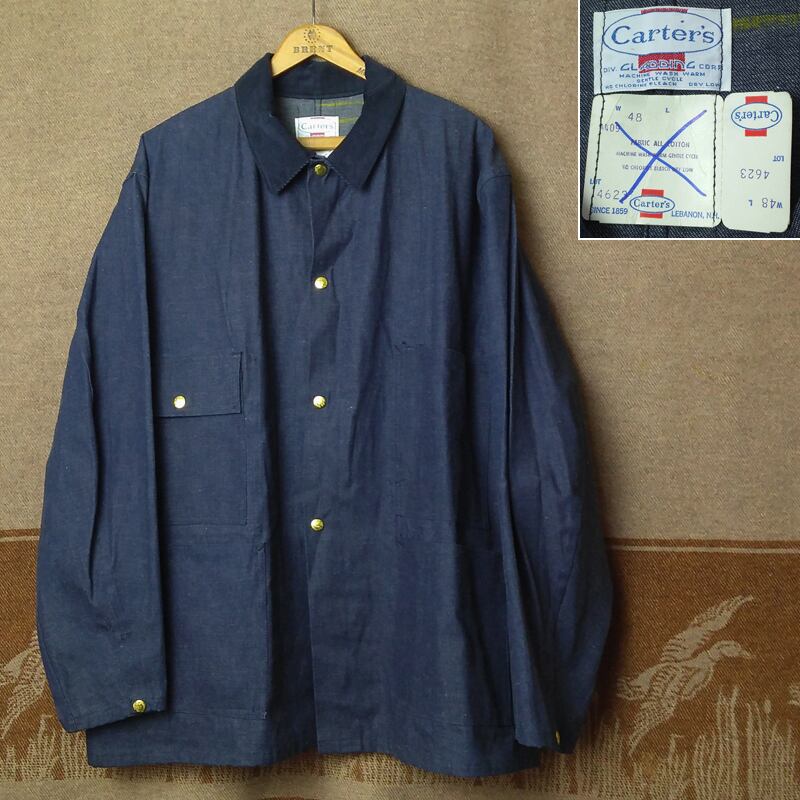 60s～ CARTER'S Denim Chore Jacket （48） DEAD-STOCK | Wonder Wear ...