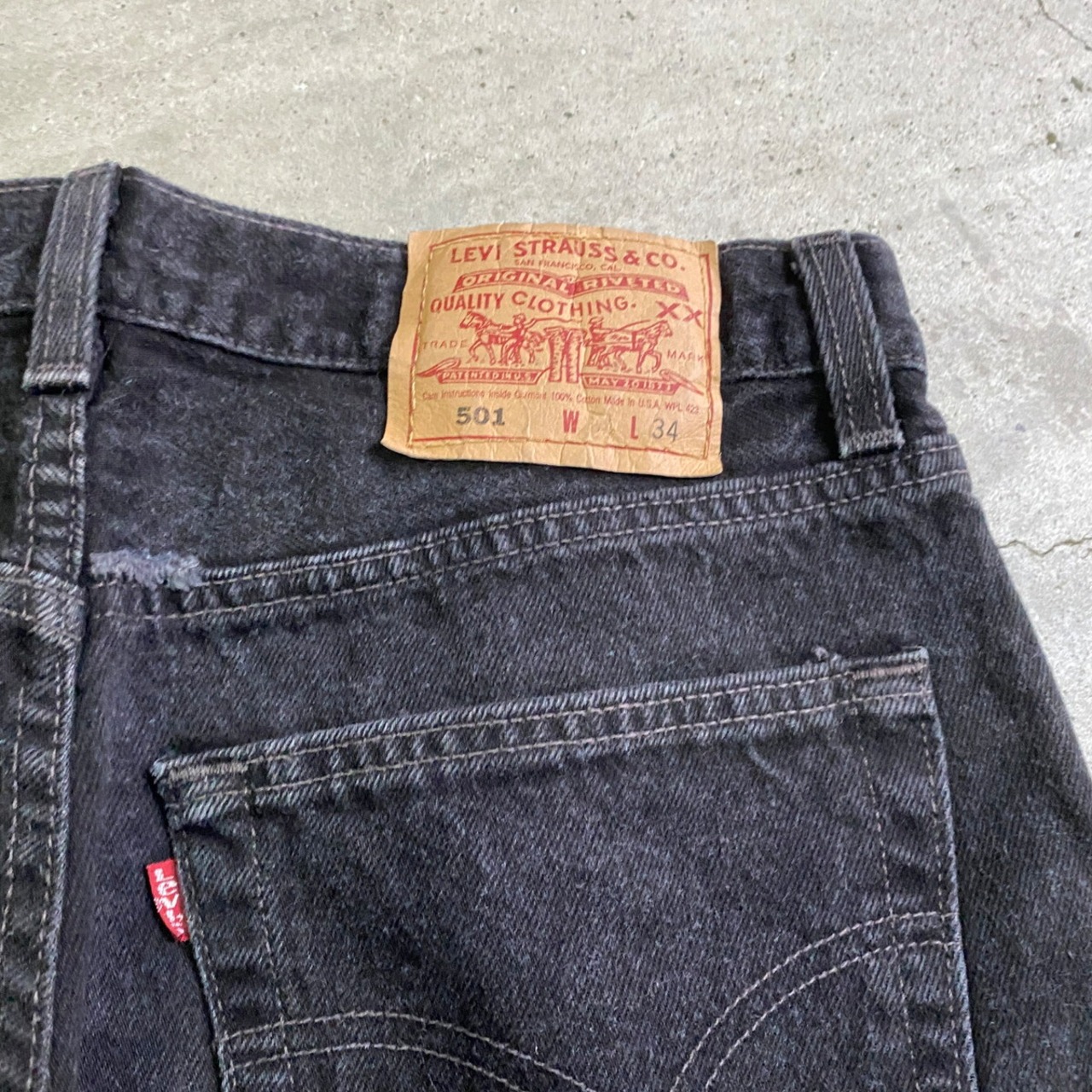 90年代 USA製 リーバイス 501 FOR WOMEN ストレート ブラックデニム