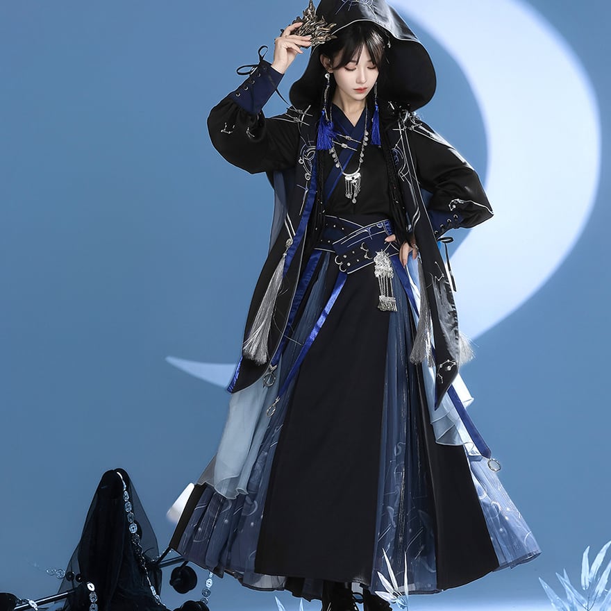 チャイナミリロリ 軍服セットアップ 青 イベント・コンカフェ衣装