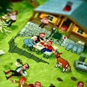 ミットグッチの絵本　文字のない絵本 【Berge 山の中】E22-2d