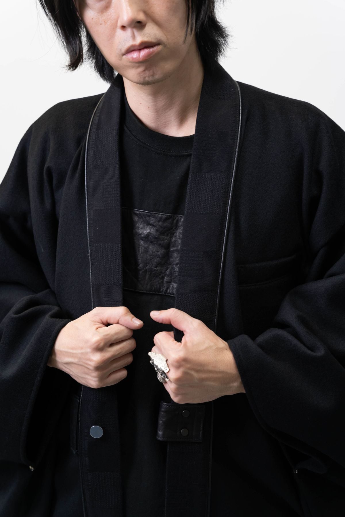 福岡TRUM 羽織り 受注生産｜極少数限定】カシミヤ×デニム羽織／CASHMERE DENIM HAORI
