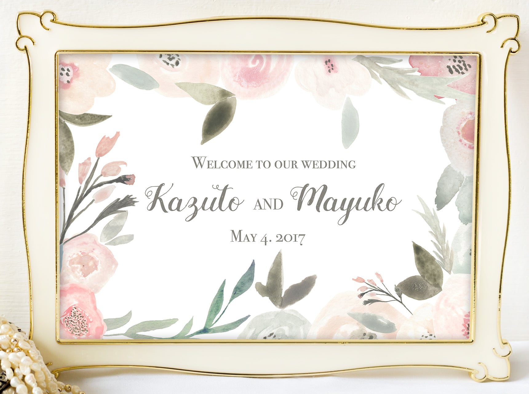 【ペールカラー】オーダーメイドウェルカムボード