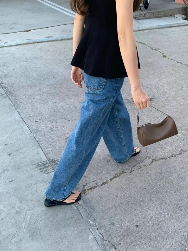 (OUNCE) nia deep  blue denim
