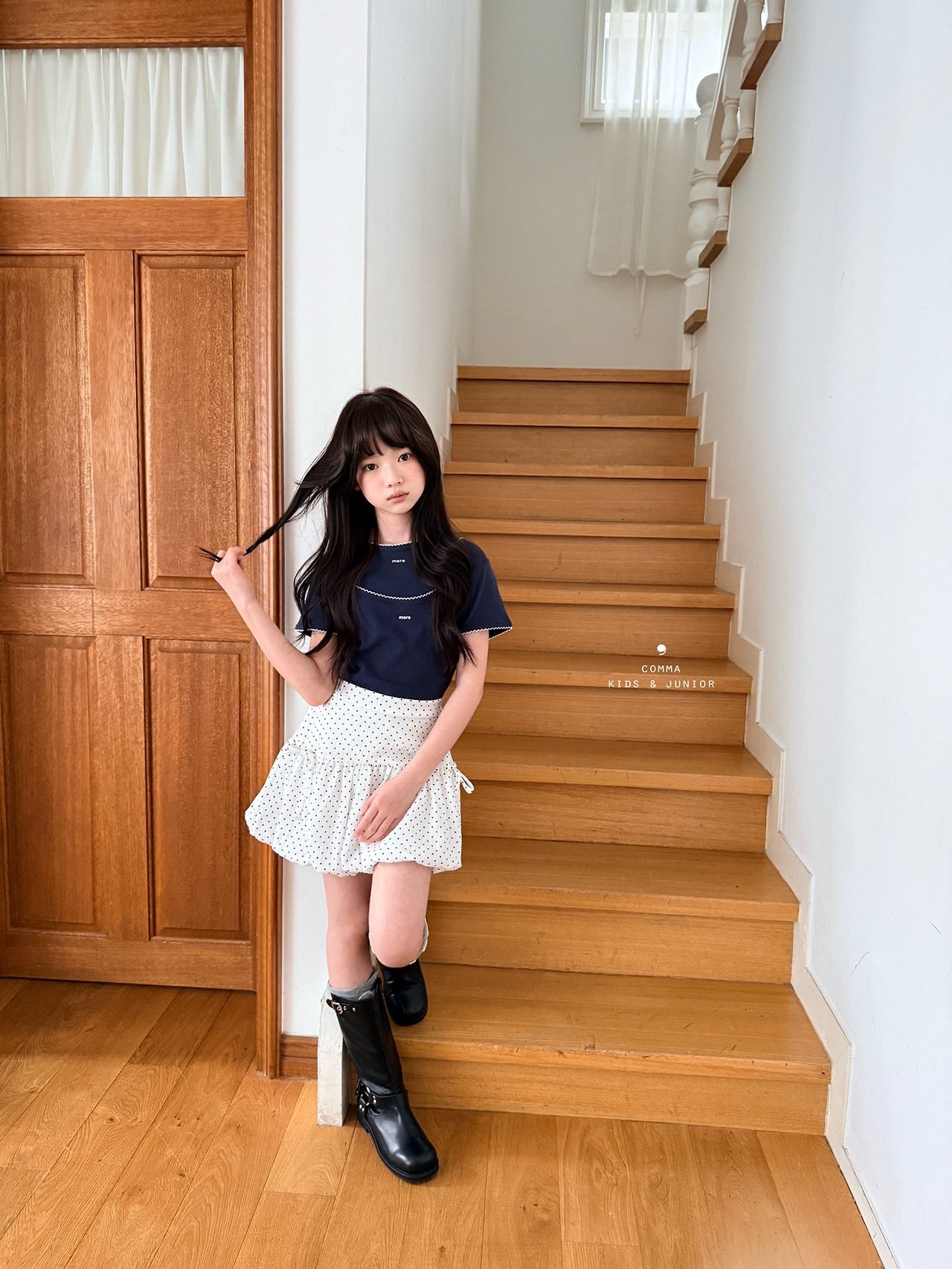 [COMMA] More Layered Tee (160/170) / [콤마] 모어레이어드티 (160/170)