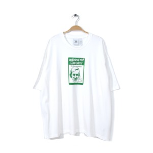 アディダス スタンスミス Tシャツ ホワイト adidas STAN SMITH 大きいサイズ メンズ2XL 古着 @BE0007