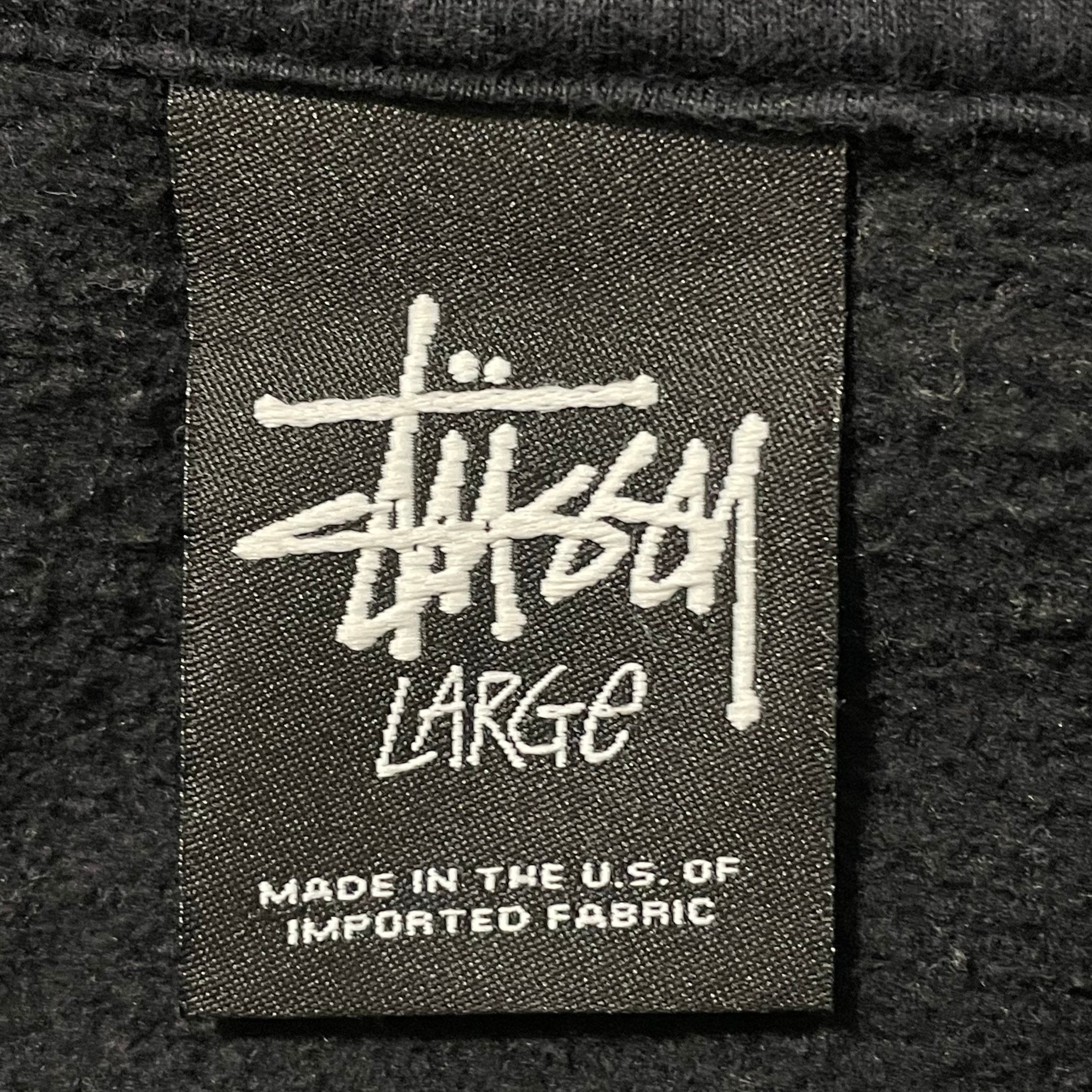 《激レア》90s ステューシー STUSSY☆スウェット L デカロゴ グリーン