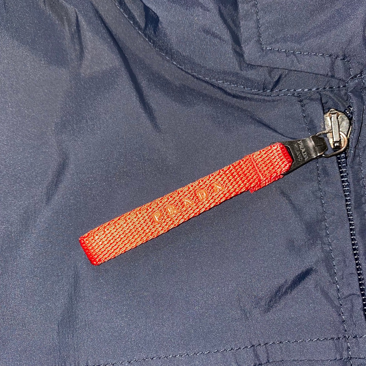 vintage PRADA SPORT navy nylon riders jacket