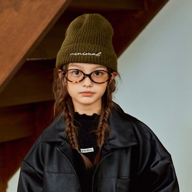*即納* MINIMAL MNM刺繍ニットビニー