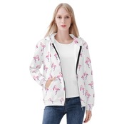 Women's All Over Print Zip Up Hoodie 4270