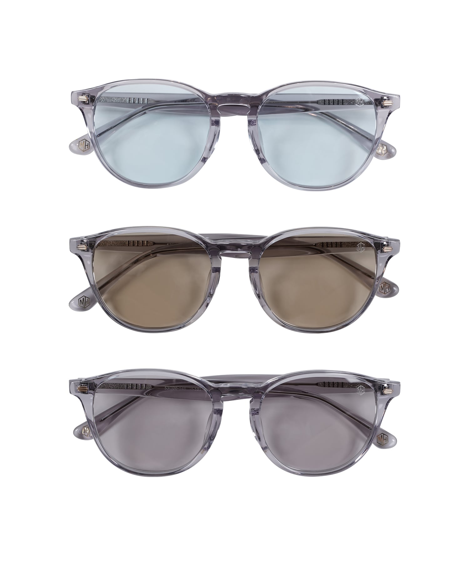 LIGHT GRAY FRAME SUNGLASSES［MHA001］ | mavehawk