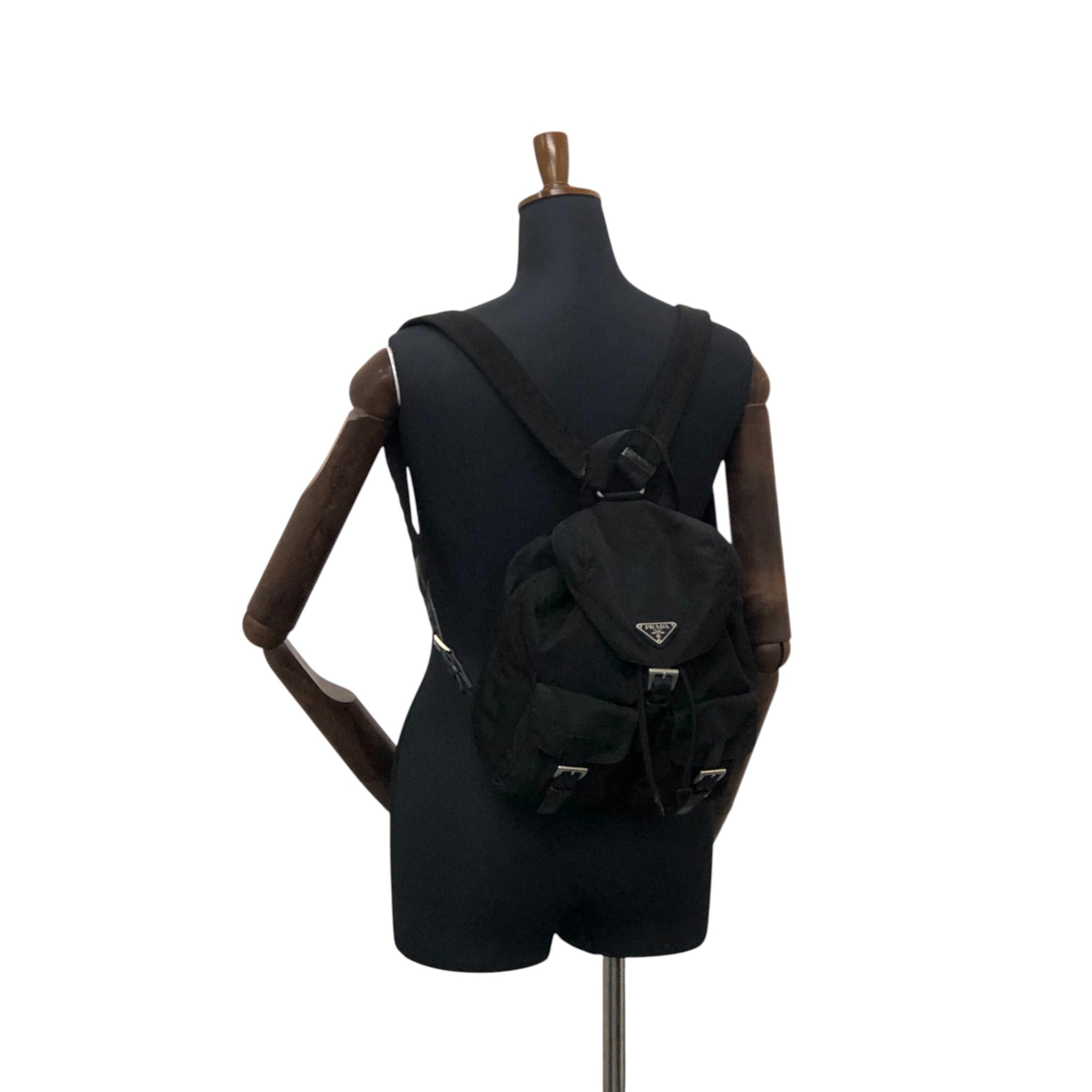 PRADA プラダ バックパック ブラック トライアングルロゴ ナイロン