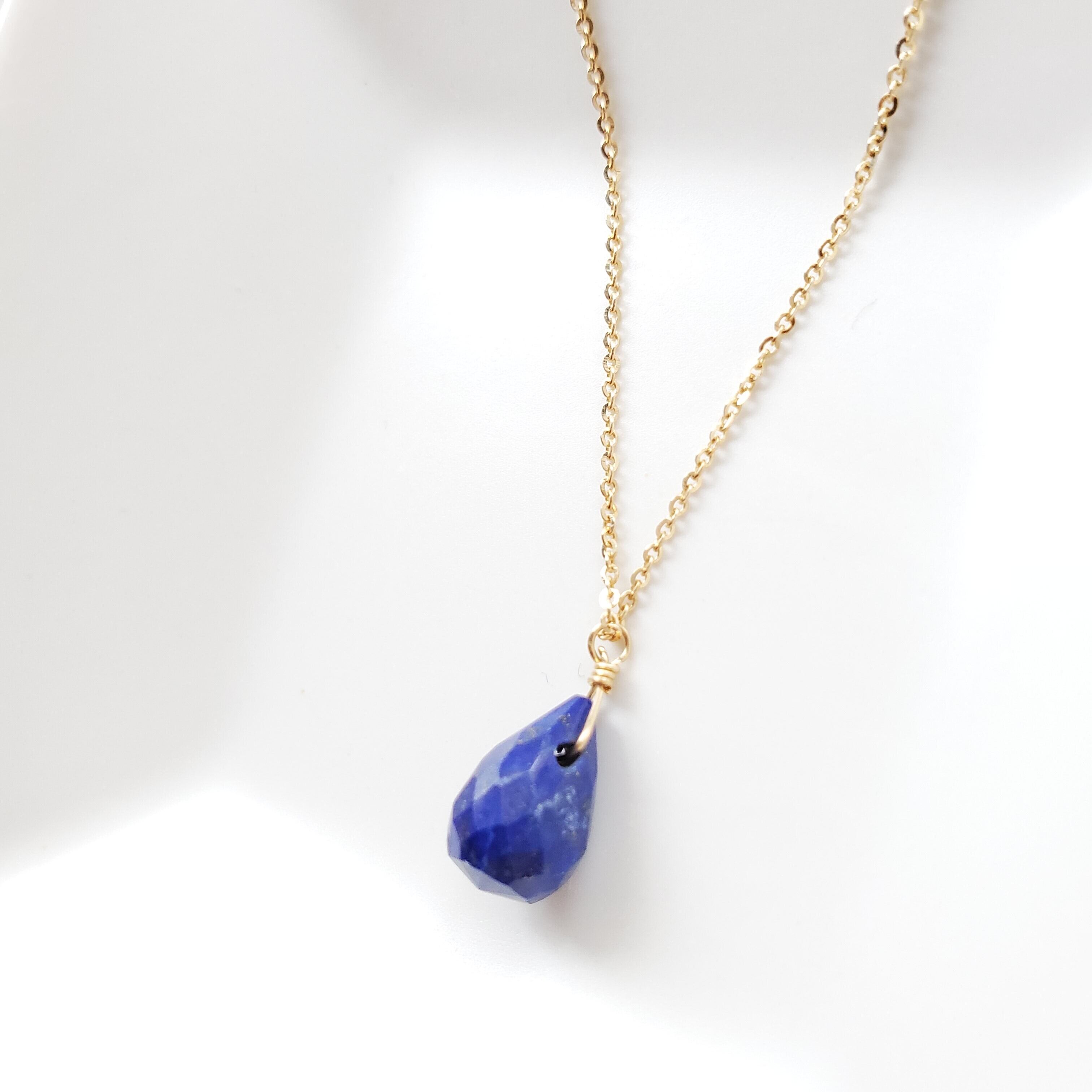 【新品】K10YG ラピスラズリ ネックレス