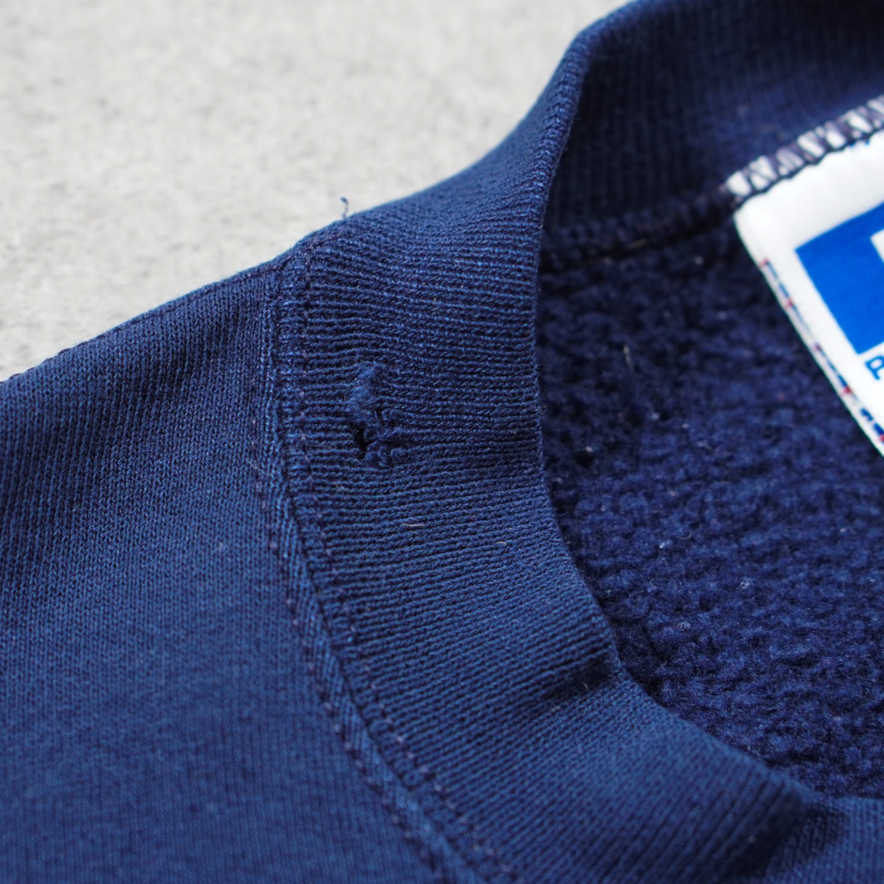 90s Russell Athletic sweatshirt solid navy XXL 古着 - 11
