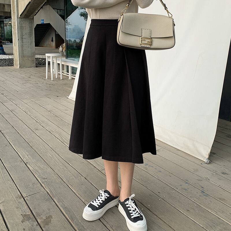 プリーツスカート ニットレディース オータム 秋物 ウィンター 冬物 HUCHUJING57120425889