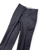 BLUE TRADITIONAL CLUB ブルートラディショナルクラブ ウール 裾ダブル スラックス パンツ W73/ダークグレー系 メンズ