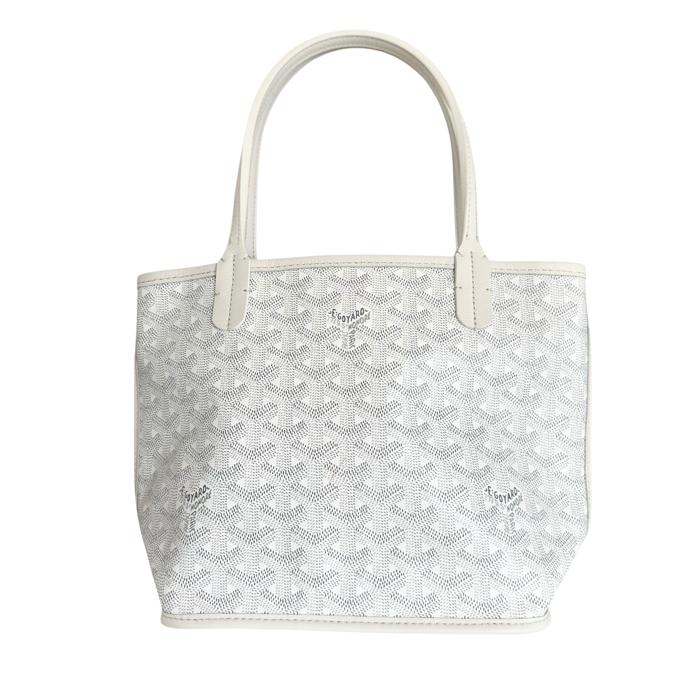 Rare◇GOYARD Tote Bag Handbag White 898 | topstock