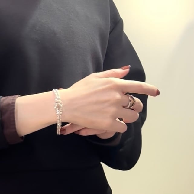 美品 OLD TIFFANY&Co シルバー925 ロープチェーン ブレスレット 希少【TIFFANY&CO.】 ティファニー アンドコーダブルロープツイスト