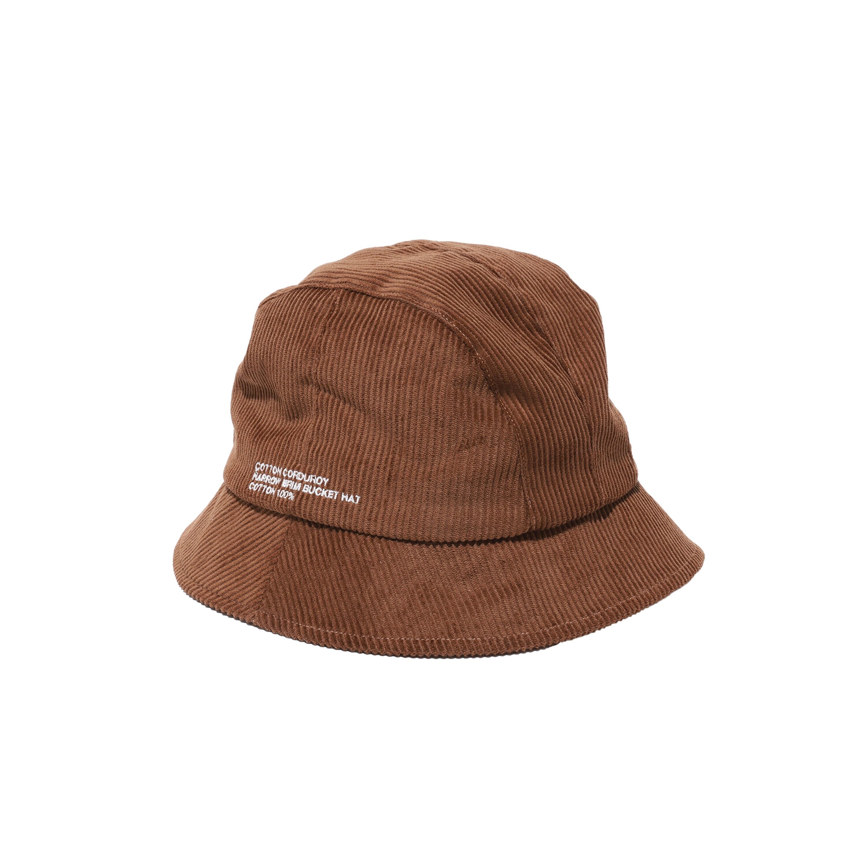 FreshService COTTON CORDUROY NARROW BRIM BUCKET HAT (brown