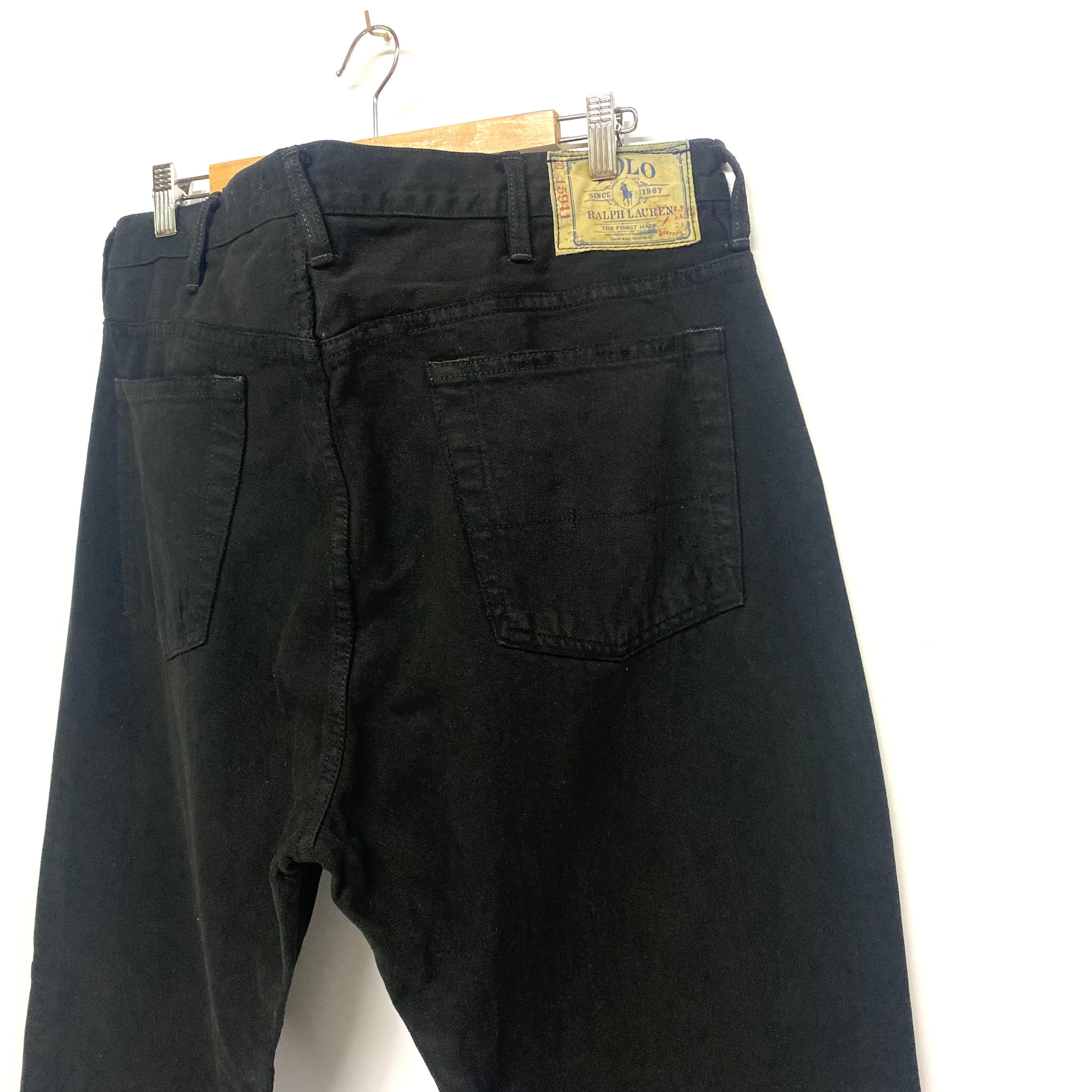POLO RALPH LAUREN ストレートデニム 黒 ブラック W28