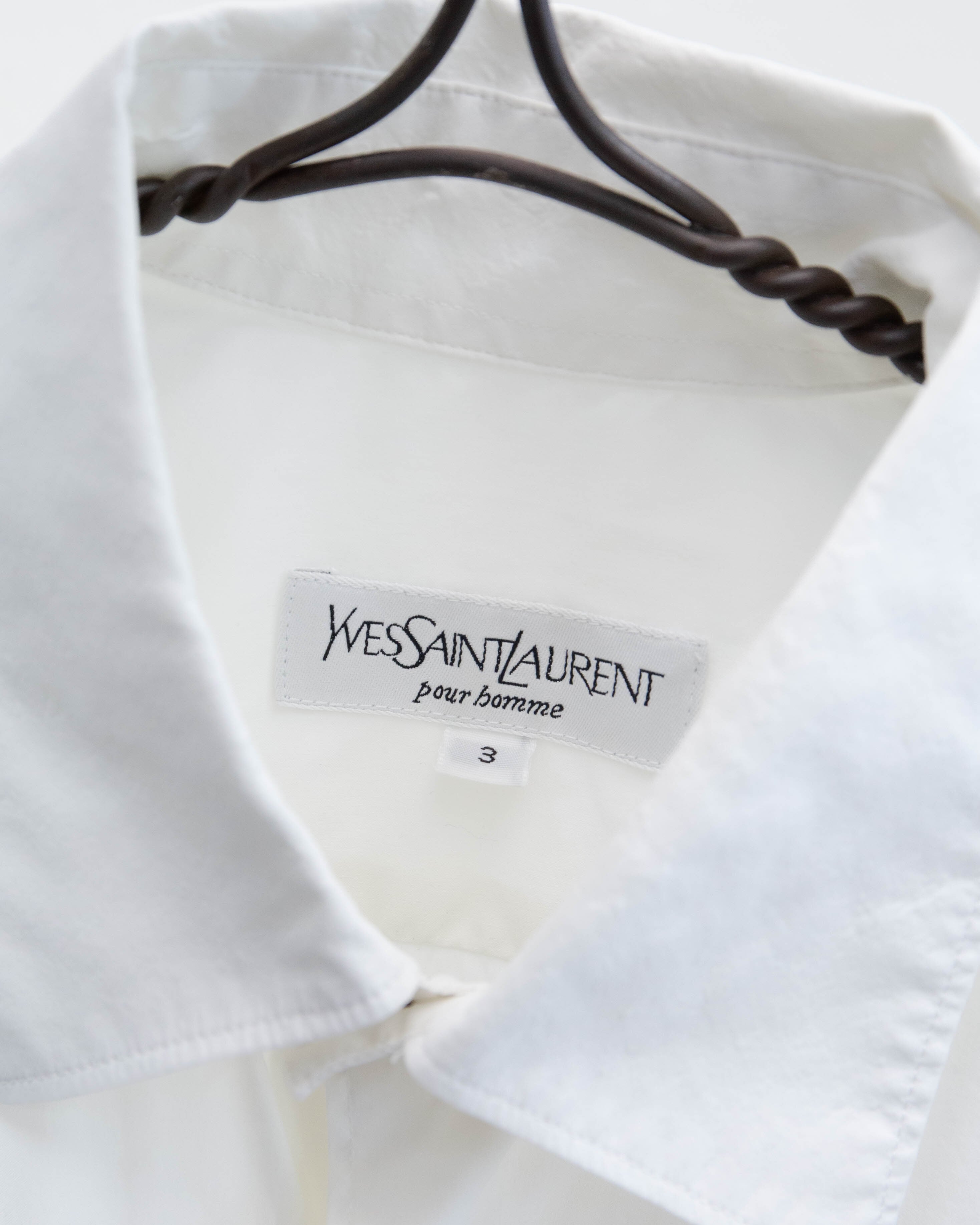1990s Yves Saint Laurent - snap button press dress shirt | LUIK FINN