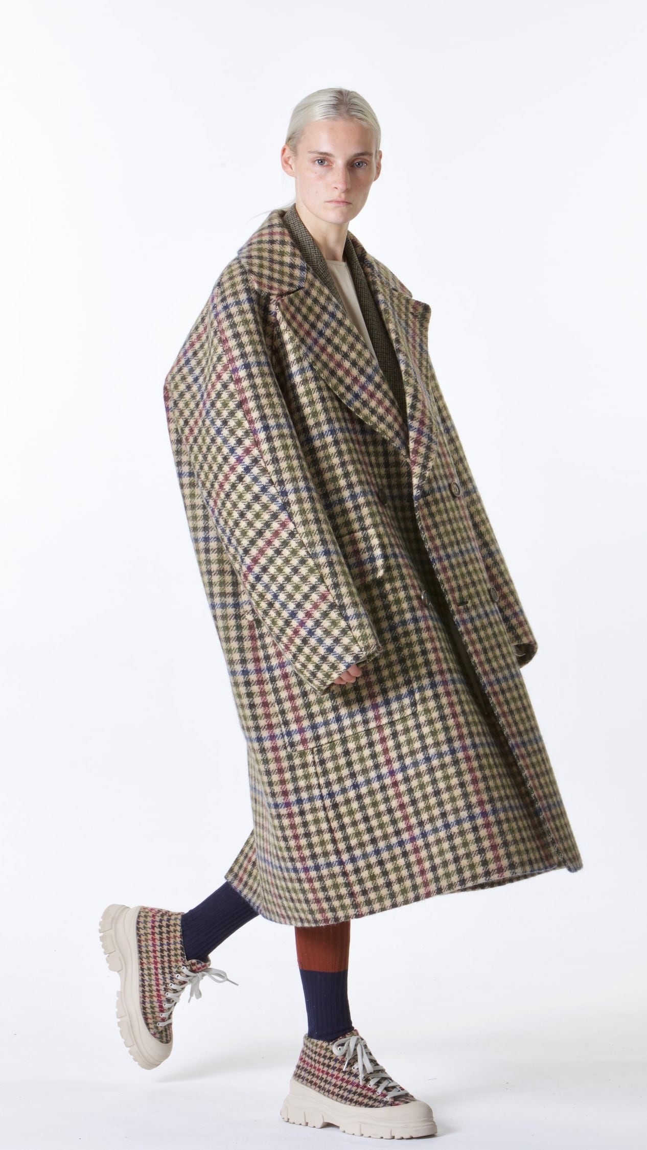 SOFIE D'HOORE -COYOTE- df coat w lapel collar 2 app pockets 4bottons. :SAGE,