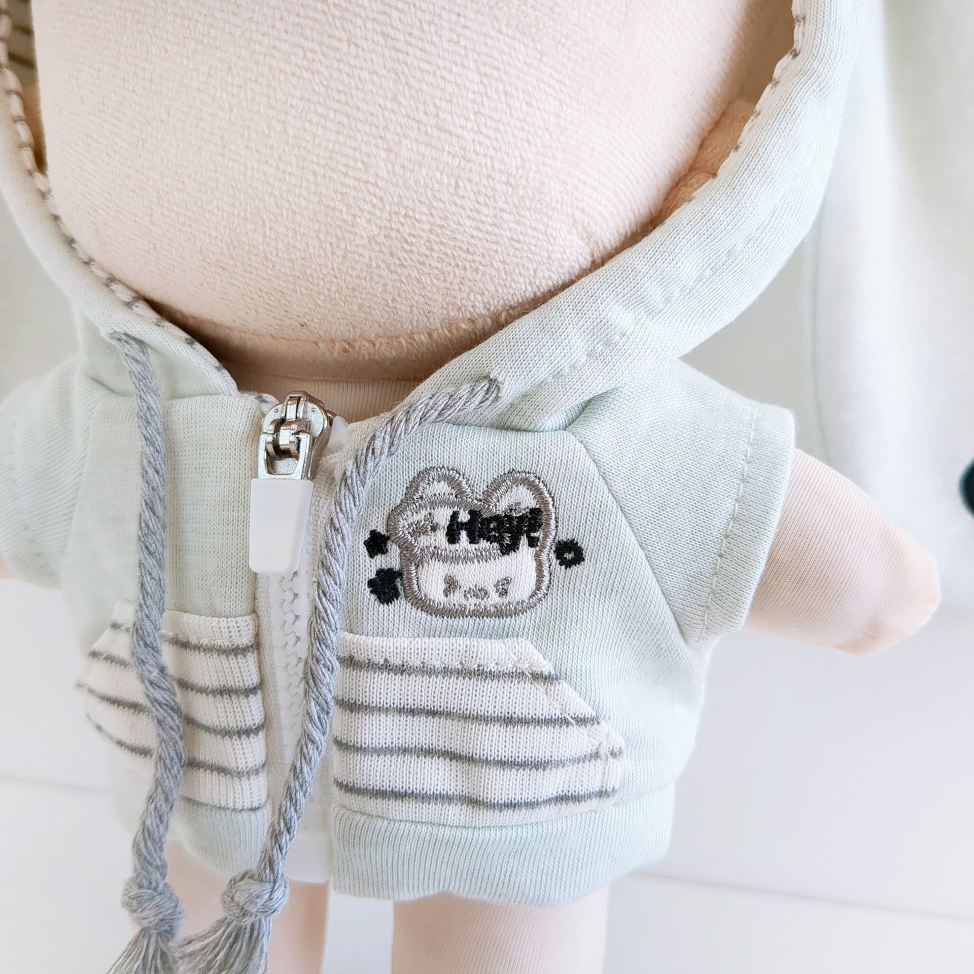 1448【20cm】たれ耳のうさぎパーカー | Little Closet │ ぬい服・ぬい