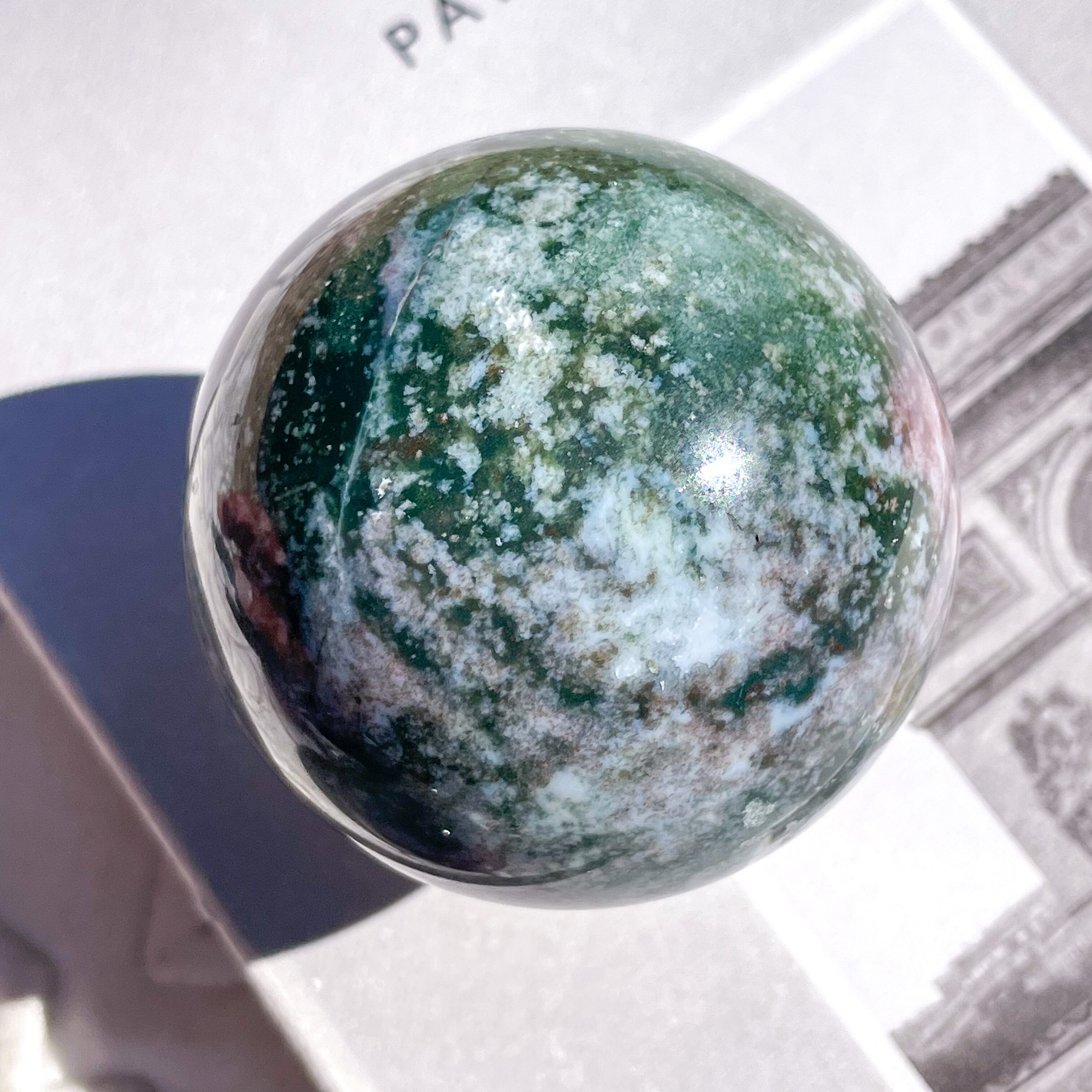 オーシャンジャスパー オーシャンジャスパー 蛍の光 マダガスカル産 56.7cts./ ルース