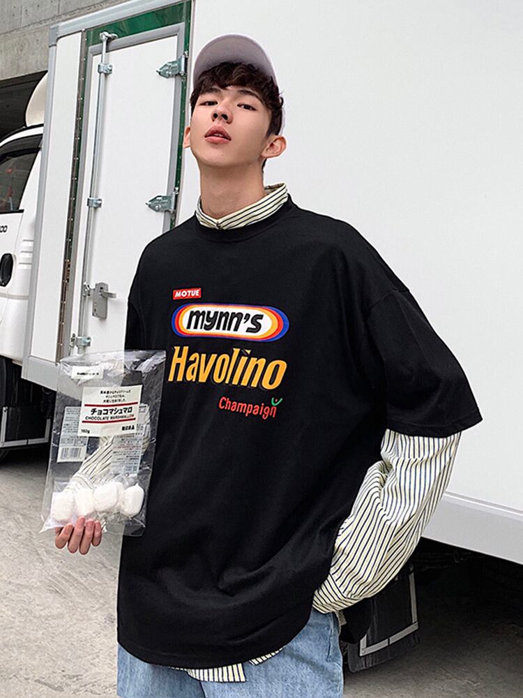 全3色 Tシャツ カットソー プリント カジュアル シンプル