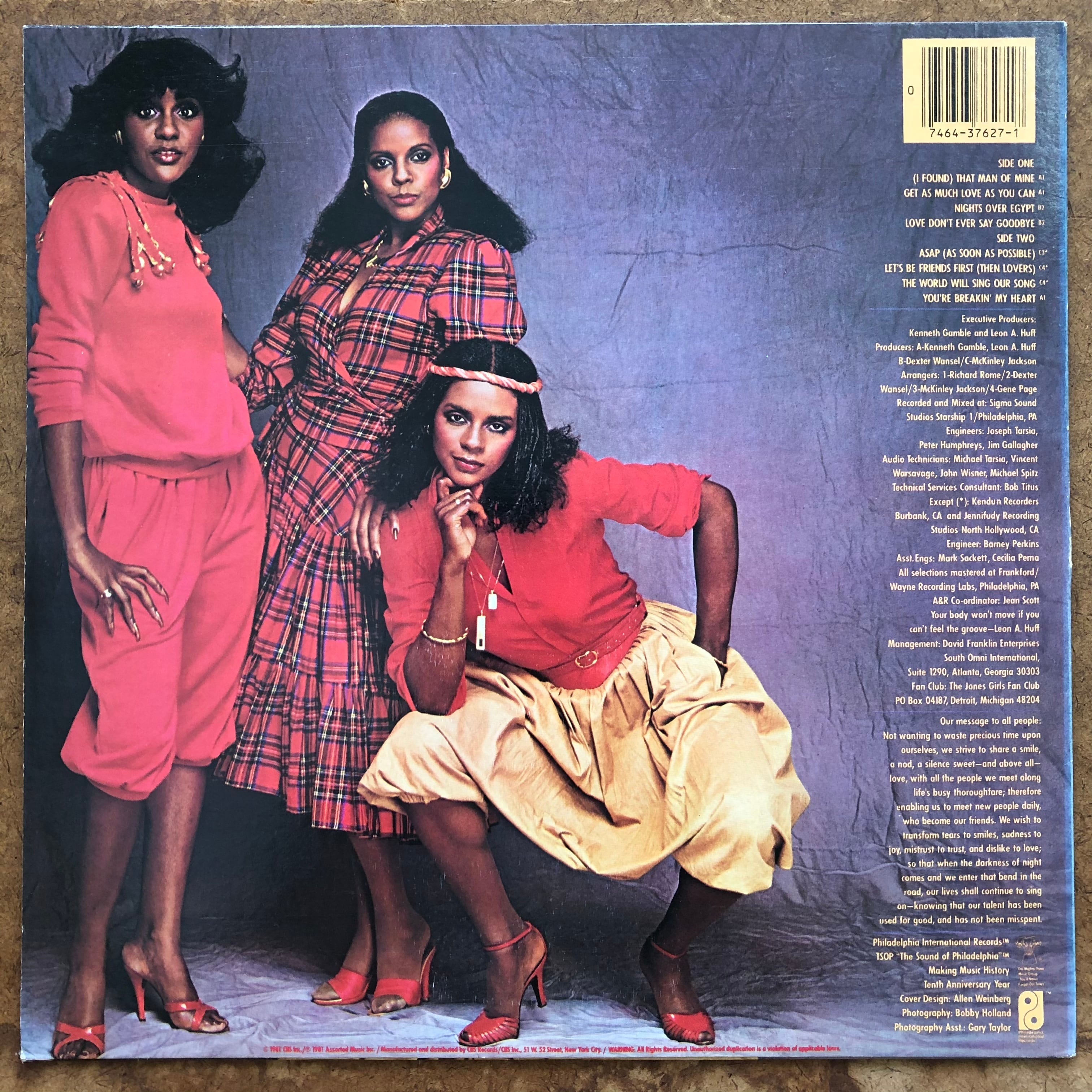 洋楽 The Jones Girls - Get As Much Love As JONES GIRLS/GET AS MUCH LOVE AS YOU CAN | KNOW YOUR RIGHTS RECORDS