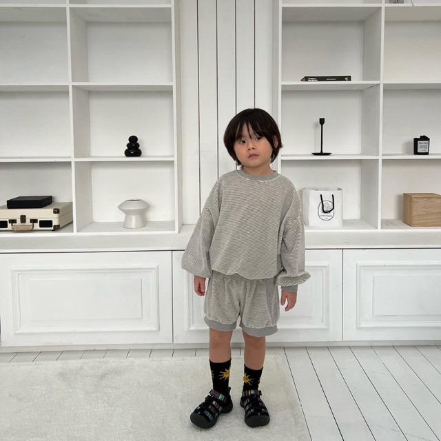 《送料無料》予約:モノクロセットアップ【cantuccistudio】※ジュニアサイズ