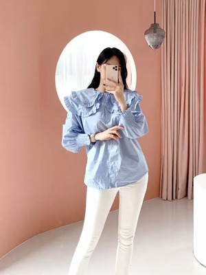 ビッグフリルカラー　ブラウス AJ−1079-E01