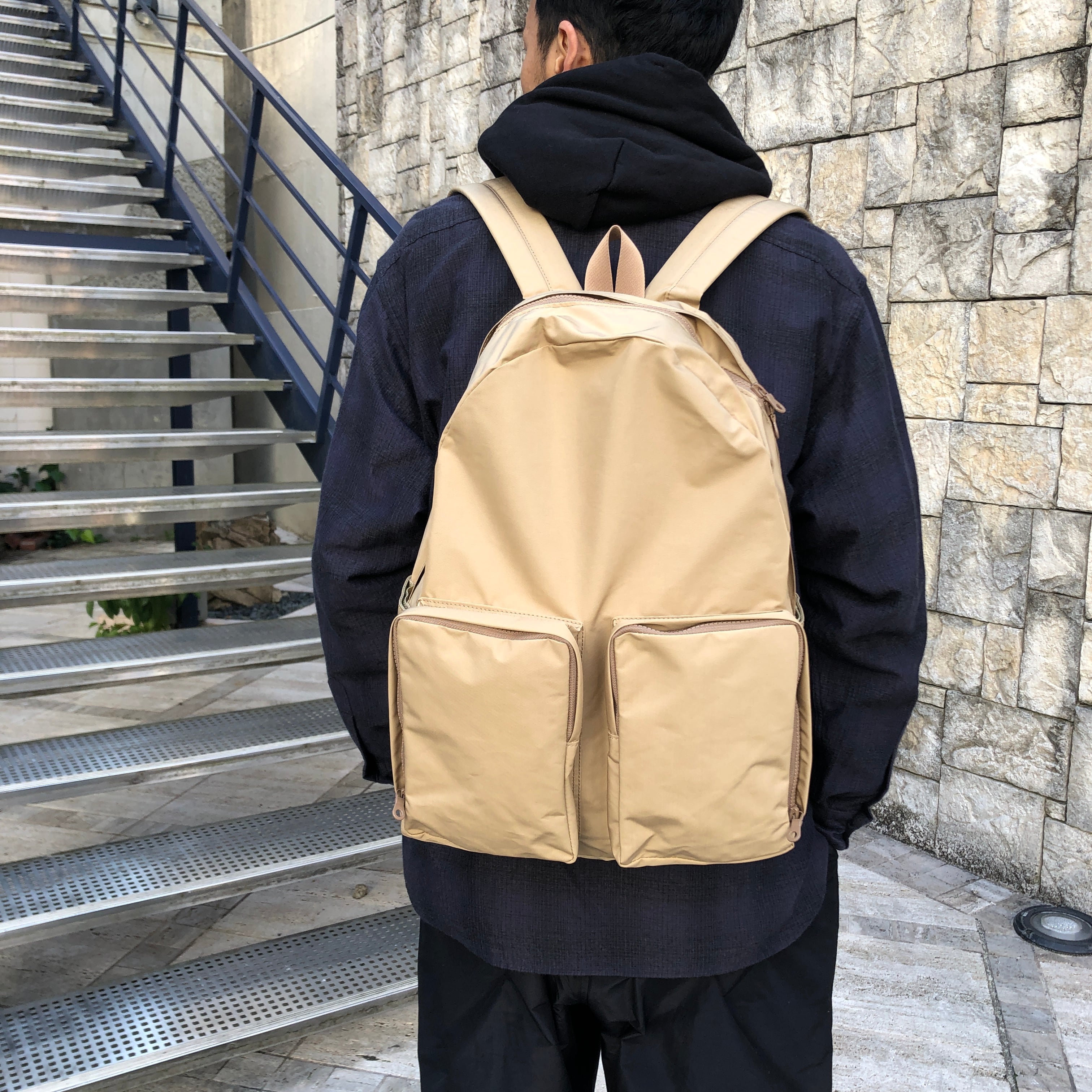 AMIACALVA(アミアカルヴァ) / RESTOCK Oxford Backpack - BEIGE-