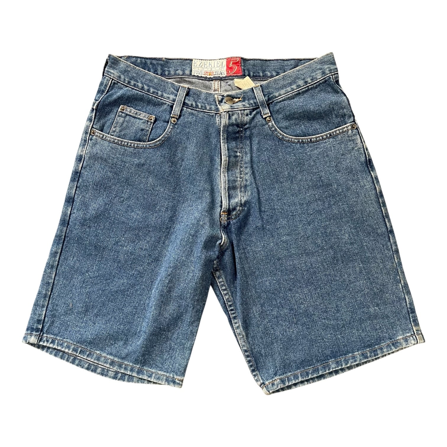 90s OLD STUSSY/Denim Shorts/WORKGEAR/USA製/W32/デニムショーツ