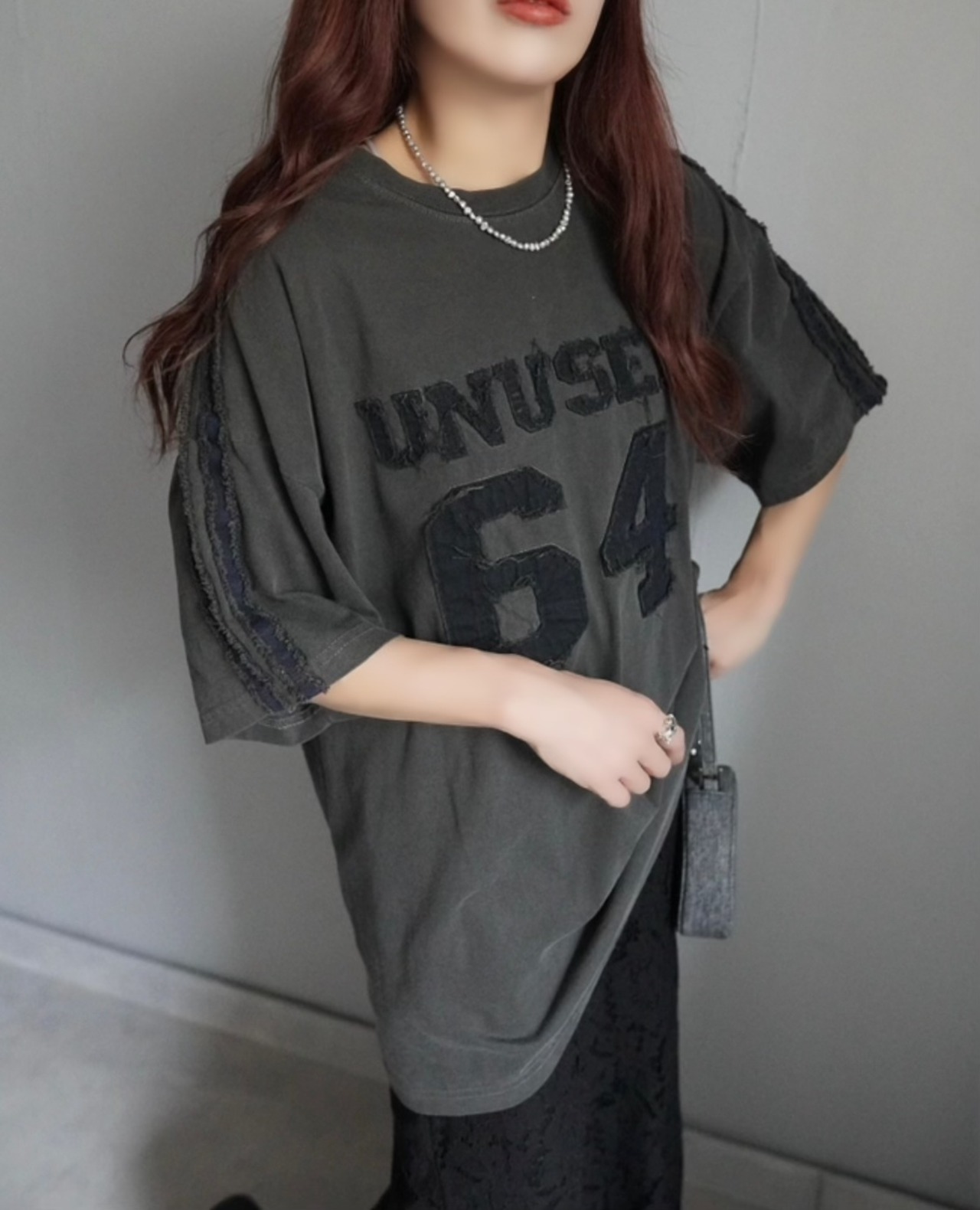 【unused.lab】Sideline denim patch CS/Navy
