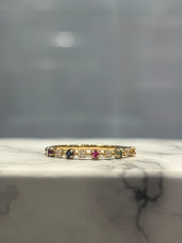 K14 ダイヤとマルチカラーリング 13号