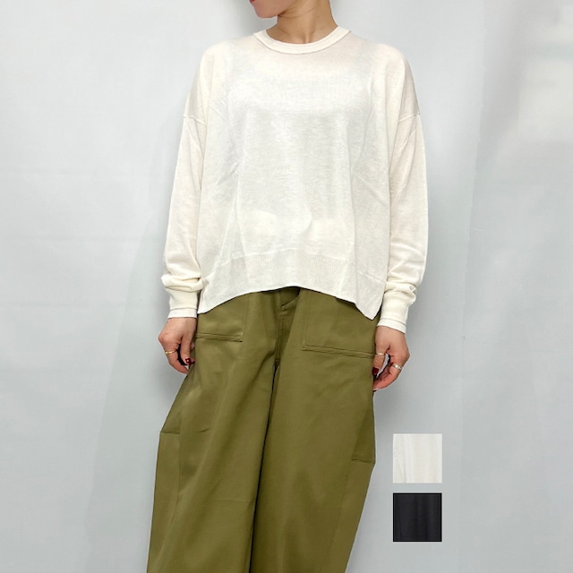 C.T.plage シーティー・プラージュ Silk cashmere crew neck pullover CT26306 2026秋冬新作 [送料無料]