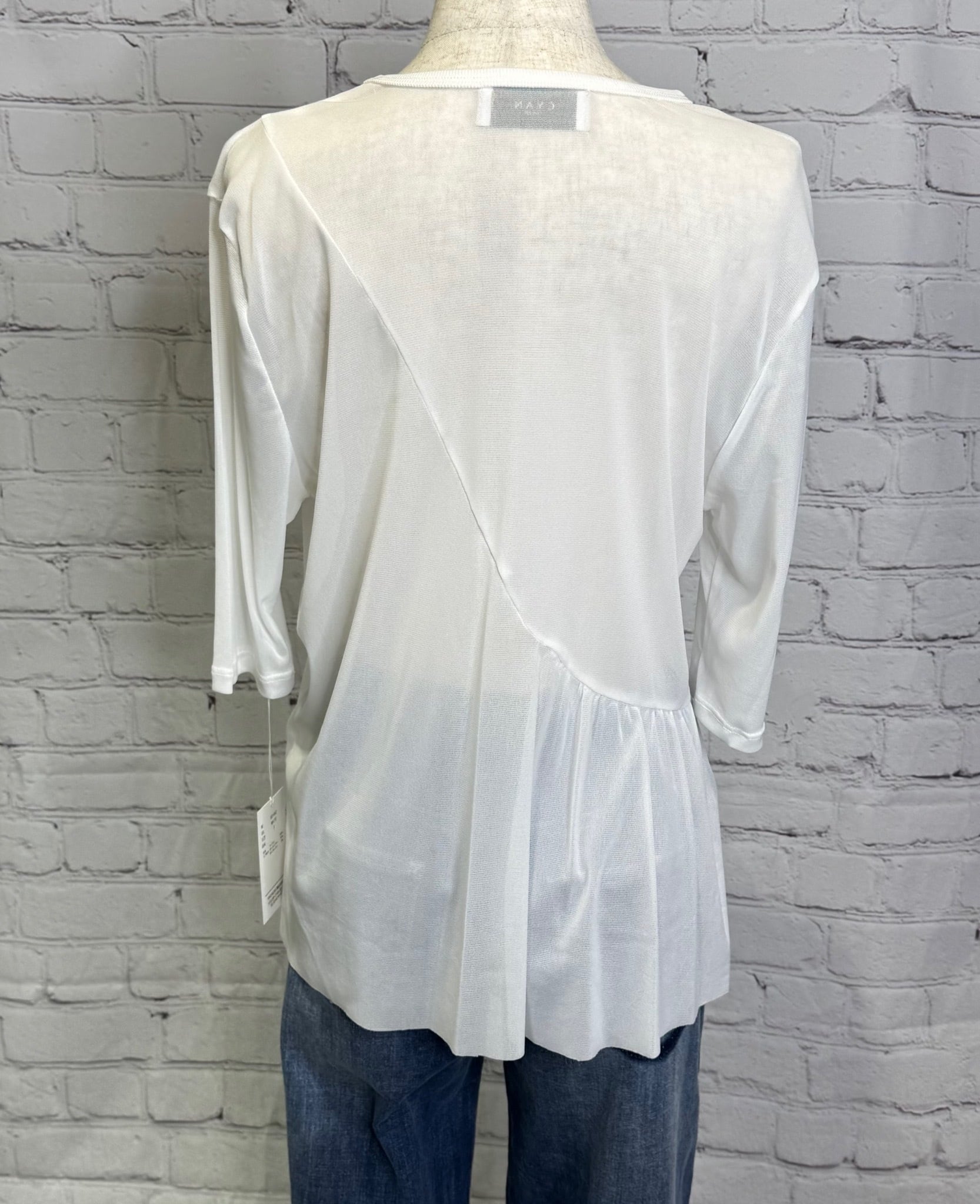SALE！CYAN TOKYO シアントーキョー アシメギャザーチュールTOPS