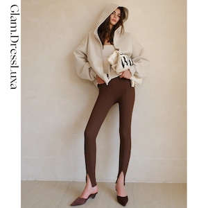 Slim Fit Rib Leggings/3color_P422