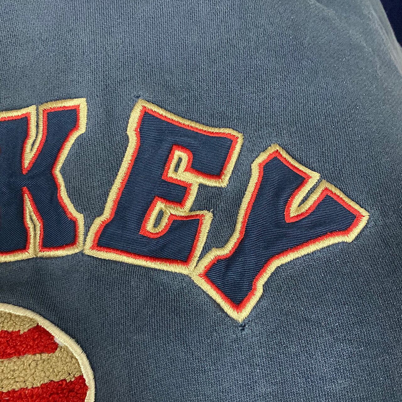 90年代 ディズニー ミッキーマウス 星条旗 刺繍 キャラクター