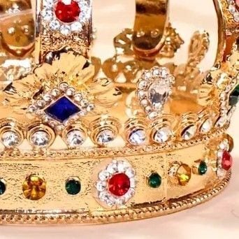 ヘアアクセサリー 王冠型 ヴィンテージバロック カラフル おしゃれ
