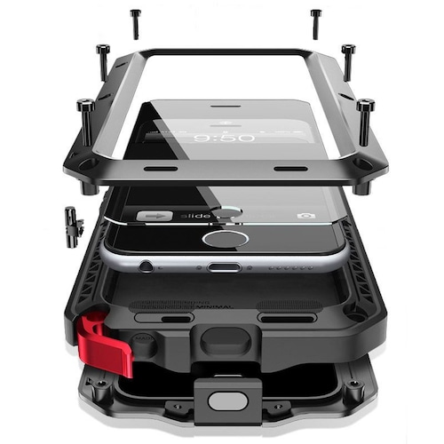 iPhoneXS MAX ケース アルミ ソフトTPU シリコン 耐衝撃 防塵 衝撃吸収 保護 バンパー メタル