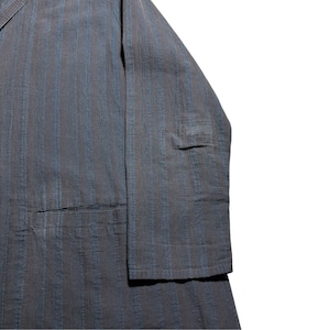 FLAX stripe woven tailored jacket
