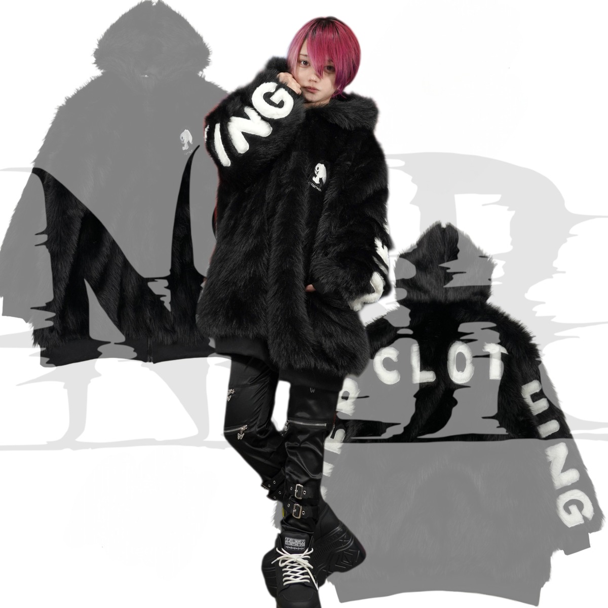 わぉさま専用　ELUVA ファー 上下セット わぉさま専用 ELUVA ファー 上下セット