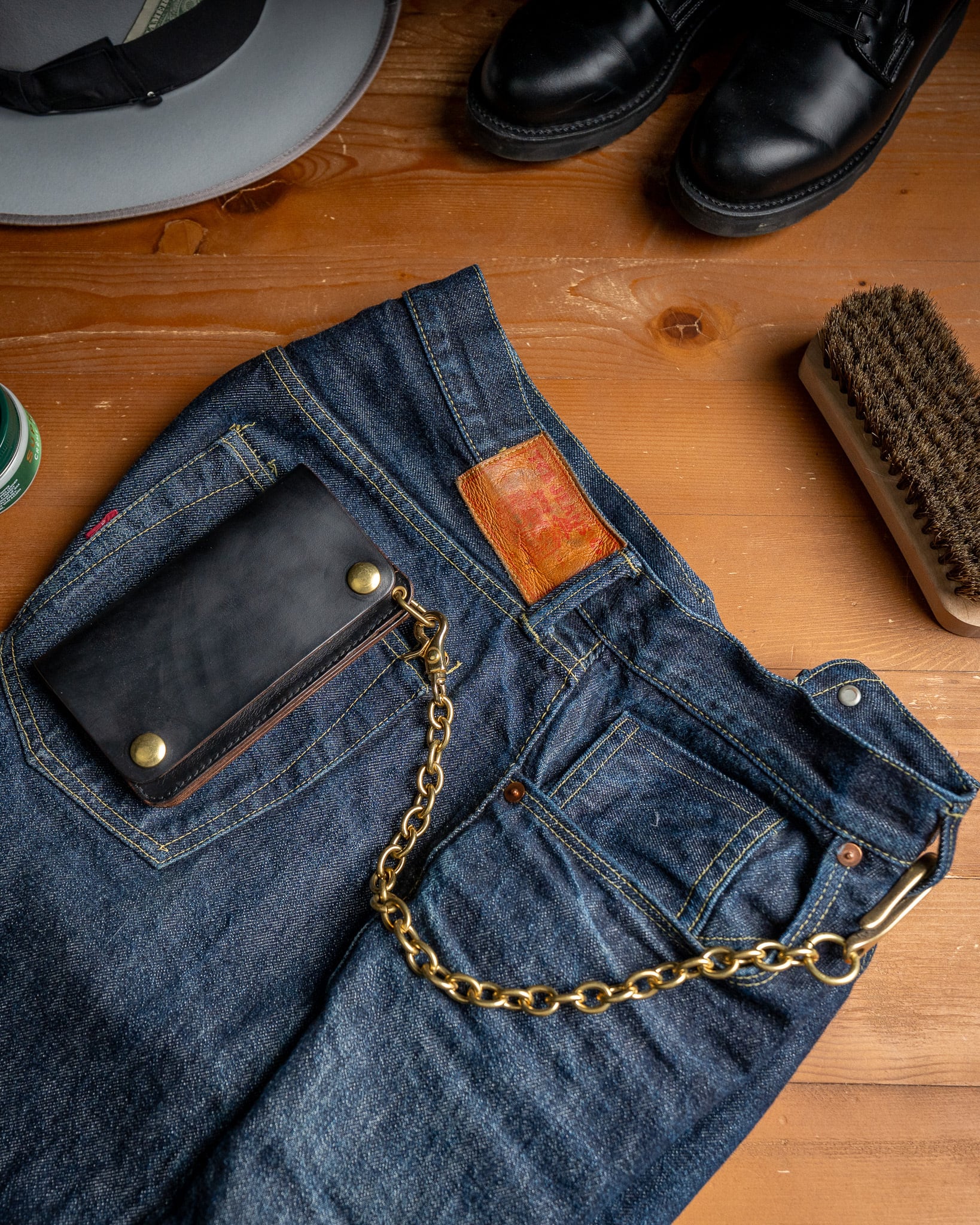additive and Line トラッカーウォレットとベルトループのセット Additive and Line】Middle Tracker Wallet TWM-004 Horween